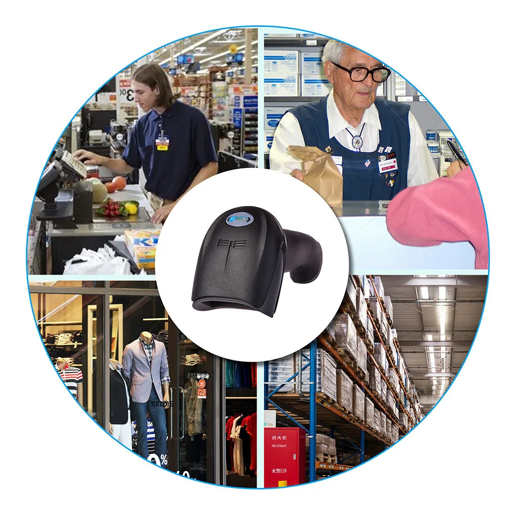 

Handheld Barcode Scanner Reader USB Wired 1D Bar Code Scan for POS System p45