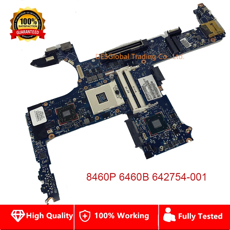 

642754-001 Mainboard For HP 8460P 6460B Laptop Motherboard with Intel QM67 642754-501 642754-601 100% Working Fully Tested