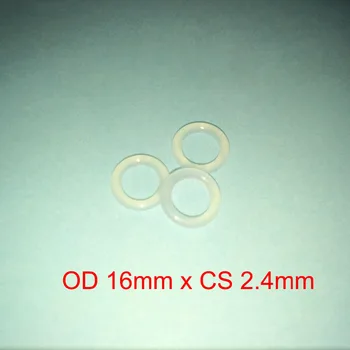 

OD 16mm x CS 2.4mm SILICONE Rubber Washers Gasket ORing O Ring O-Ring