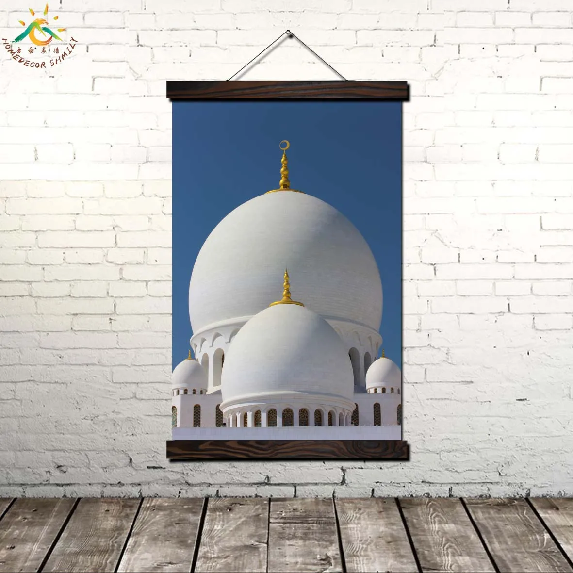 

SHEIKH ZAYED GRAND MOSQUE Wall Prints Modern Pop Art Frame Scroll Canvas Painting Poster Wall Pictures Home Decor for Bedroom