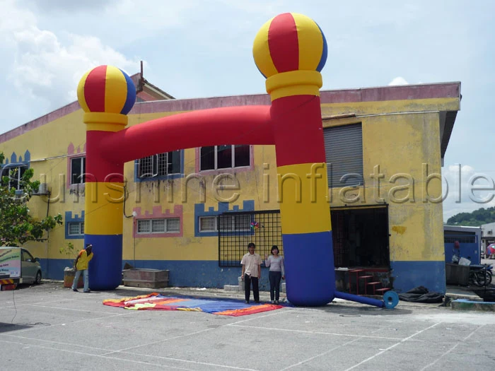 

Durable cheap round column stand inflatable archway