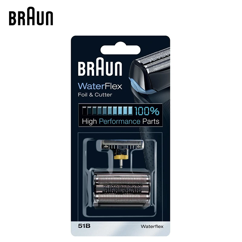 

Braun 51B WaterFlex Foil & Cutter Higi Performance Part Shaver Head Replacement Suitable for WaterFlex WF1S WF2S 5760 5758