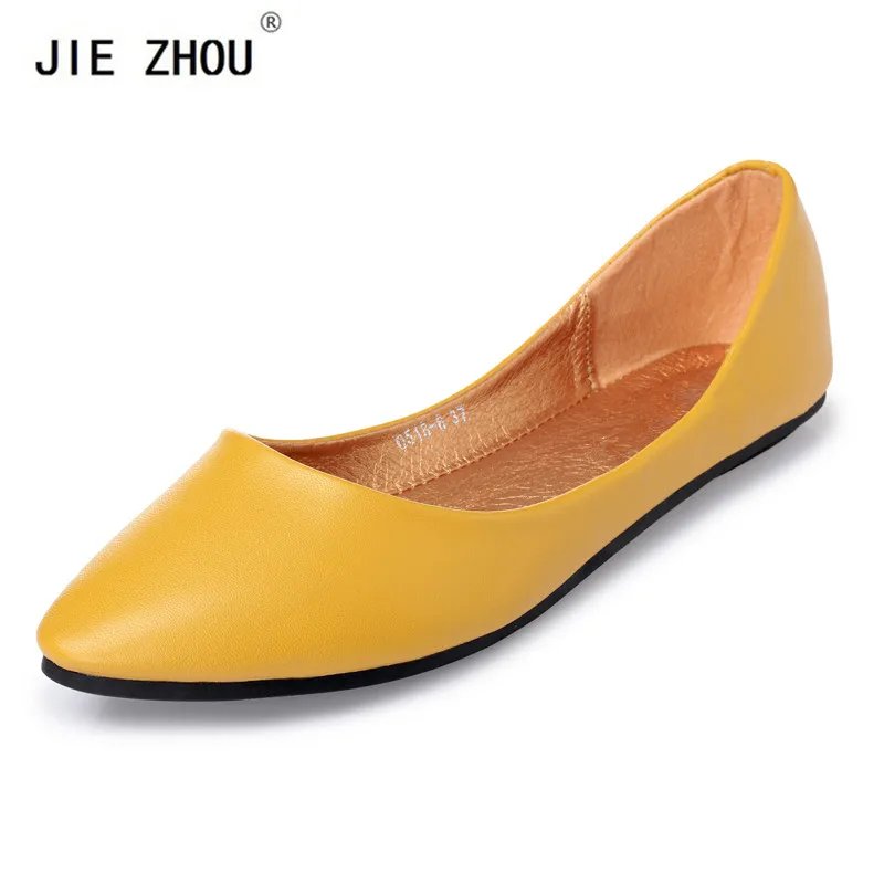 Большой размер 34–43 Женские туфли-лодочки обувь ярких цветов женские лоферы летние прелестные модные туфли без каблука повседневная обувь