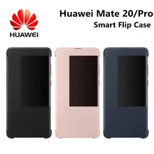 Smart Flip Huawei Case for Mate20 Pro Original Style Mirror View Window Smart Sleep Wake Up