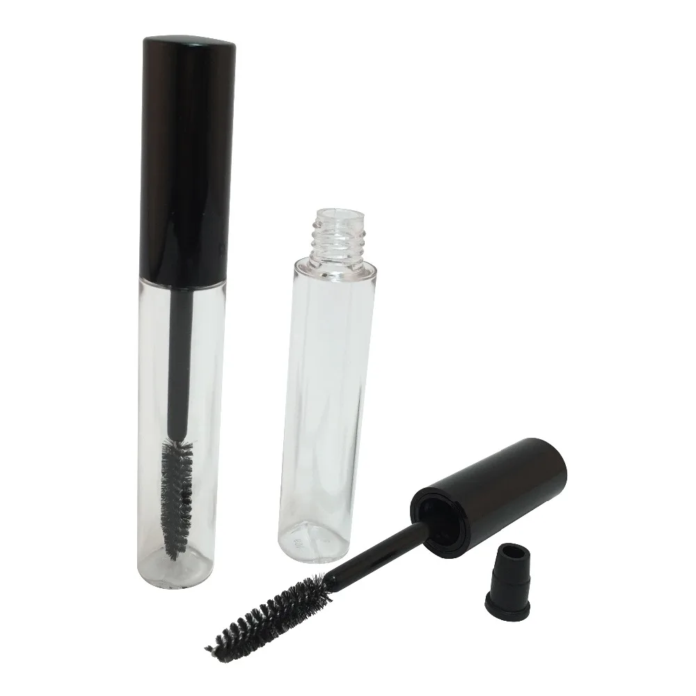 2 Pcs Travel Empty Eyelashes Tube Mascara Bottle Plastic Container 10