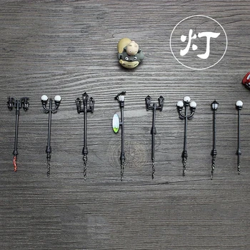 

9 styles Micro Mini world landscape Flowerpot decorations micro garden artificial crafts Streetlights DIY accessories material