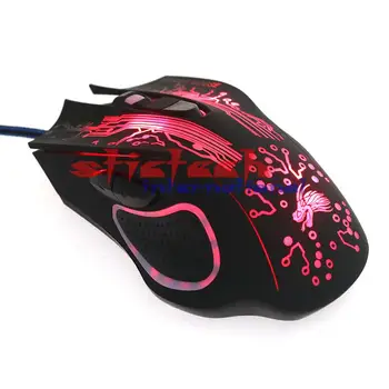 

by dhl or ems 100pcs LED Optical 6 Buttons 6D USB Wired Gaming Mouse ProGamer Computer Mice Adjustable USB Wired Gaming Mouse