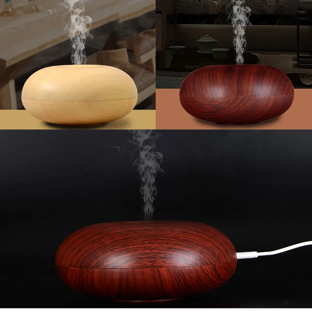

Aroma Essential Oil Diffuser LED Ultrasonic Humidifier Wooden Grain Aroma Aromatherapy Air Humidifier water Mist Maker Fogger