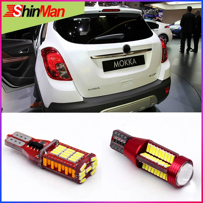 

ShinMan Error Free For Opel Mokka 2012-2015 T15 W16W 906 901 Additional Car LED Reverse Lights Backup Tail Bulb Free shipping