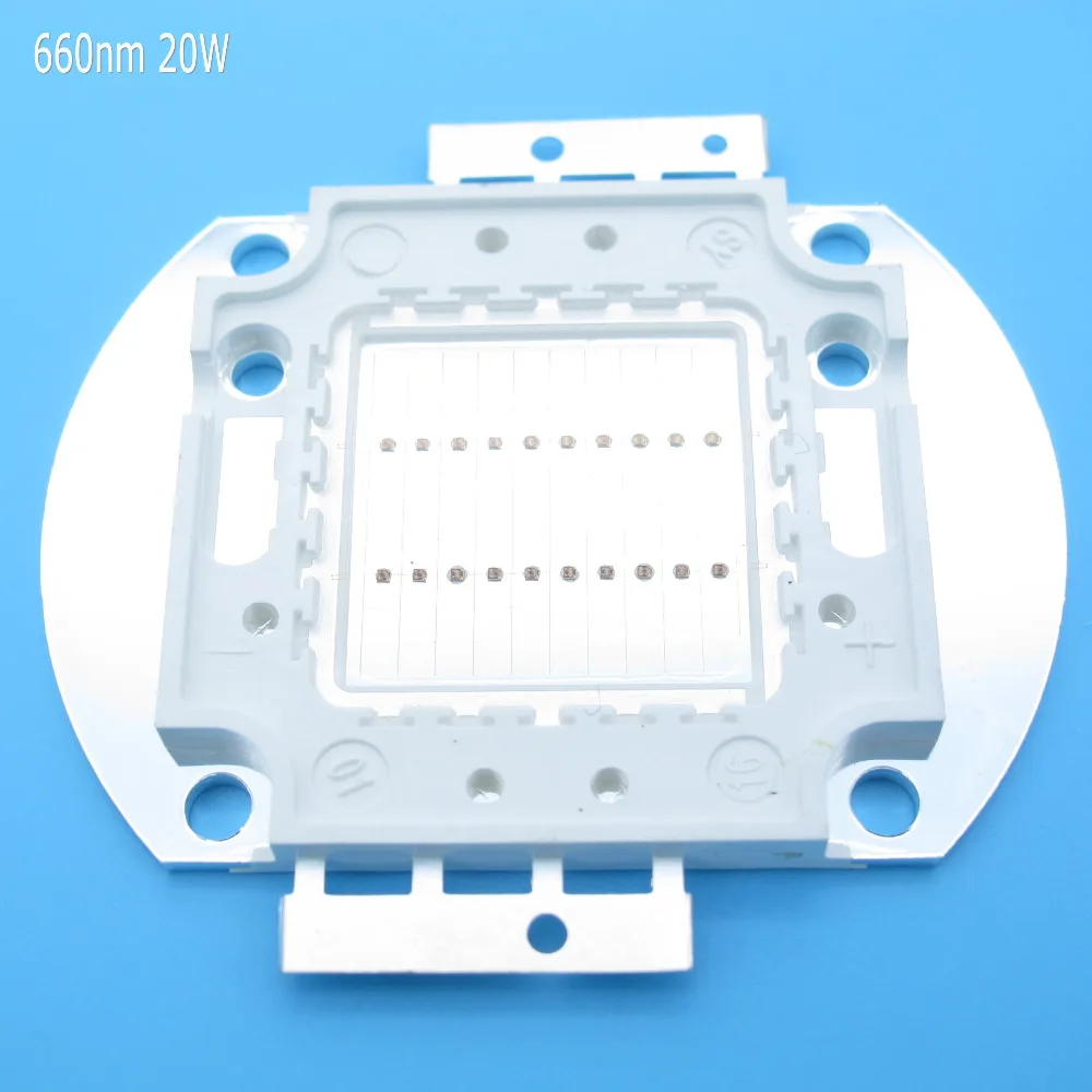 High Power 660nm Deep Red LED Grow Chip 1W 3W 5W 10W 20W 30W 50W 100W COB LED Beads for Plant Grow Light DIY