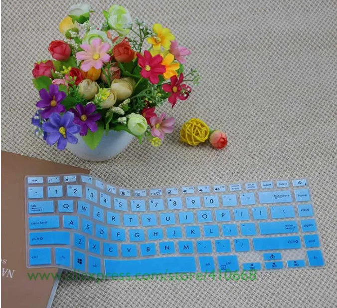 15,6 ''силиконовый защитный чехол для клавиатуры ASUS VivoBook S15 S510UN S510UQ UN8250 UN8550 Vivo Book 15 X 510UQ K505BP X505BA - Цвет: Gradual blue