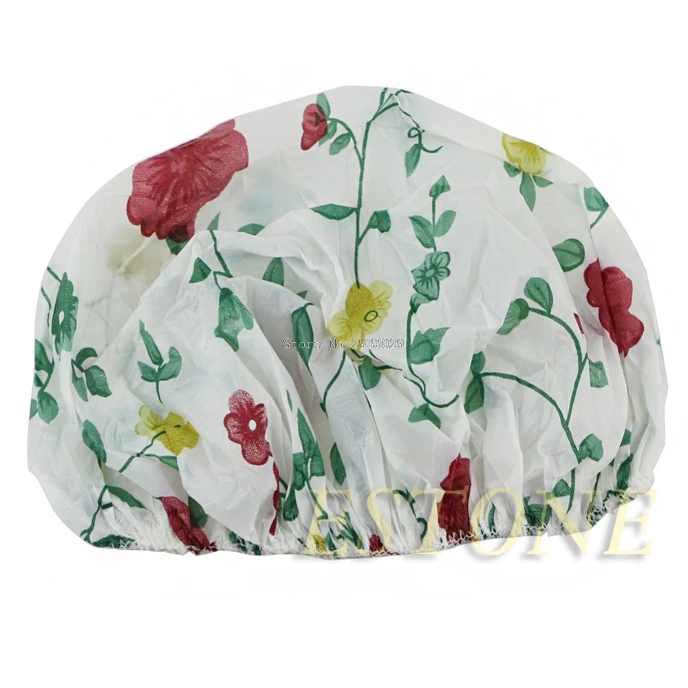 1 pc эластичный водостойкий пластиковый душ Купание Bouffant салон Hair cap Hat-B116