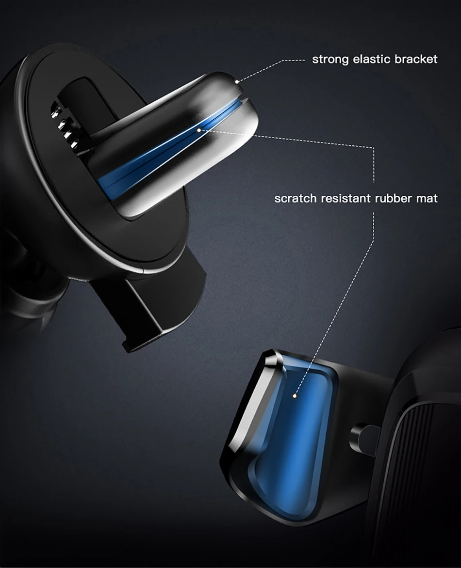 Автомобильный держатель для телефона Baseus Gravity для iPhone Xs Max X samsung S10 S9, держатель для мобильного телефона на вентиляционное отверстие, автомобильный держатель для телефона