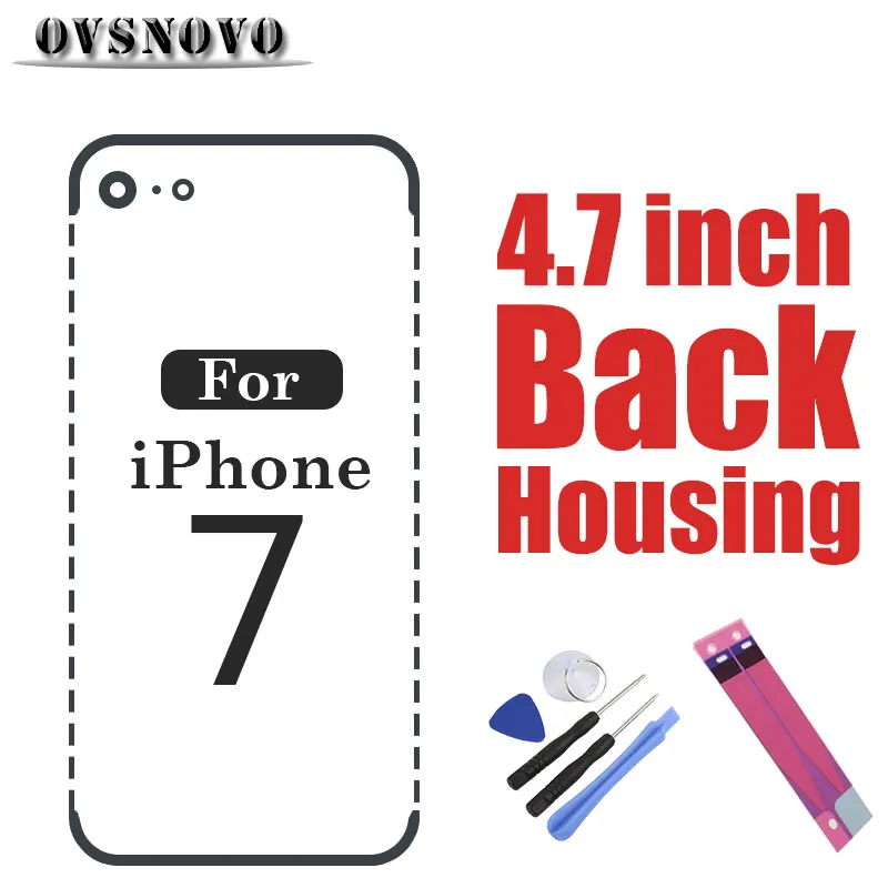 

Chassis For iPhone 7 Housing Metal Back Cover Assembly Battery Door Rear Phone Replacement Middle Frame Customize IMEI Sticker