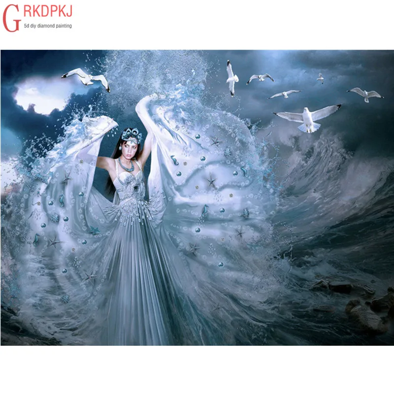 5D DIY diamond painting full square round diamond embroidery inlaid art