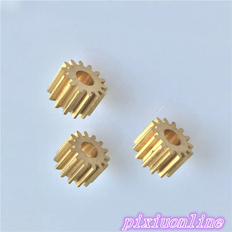 10pcs K093Y Mini 3.17 MM Pore 14 Tooth Brass Motor Shaft Gear DIY Toys Parts High Quality On Sale