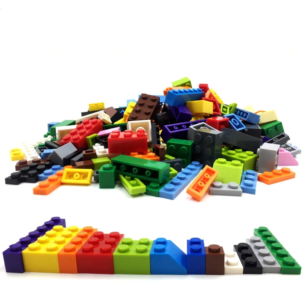 

EKIND Mix 12 Shapes Mix Color Blocks Basic Sets DIY Creative Bricks Friend Creator Parts Educational Toys For Children LegoING