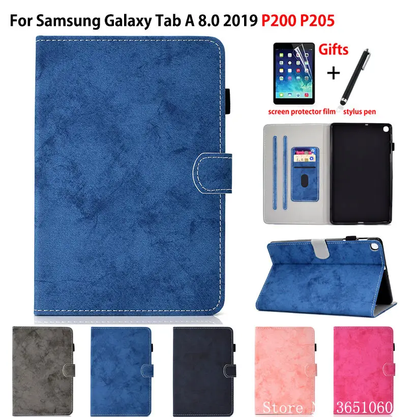 Чехол для samsung galaxy tab A 8 0 2019 с S образной искусственной ручкой чехол планшета P200 P205