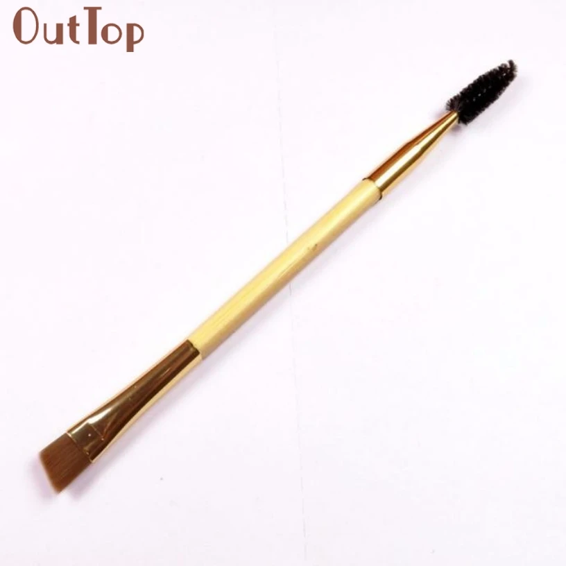 OutTop по выгодной цене новые женские кисти для макияжа бамбуковая ручка двойные ресницы щетка для бровей гребень Comestic инструмент подарок 1 шт.#30 LSY1113