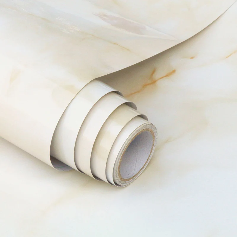 Мраморная виниловая пленка самоклеющаяся настенная бумага ПВХ водонепроницаемые наклейки на стену для ванной комнаты кухонный шкаф столешницы контактная бумага - Цвет: 04