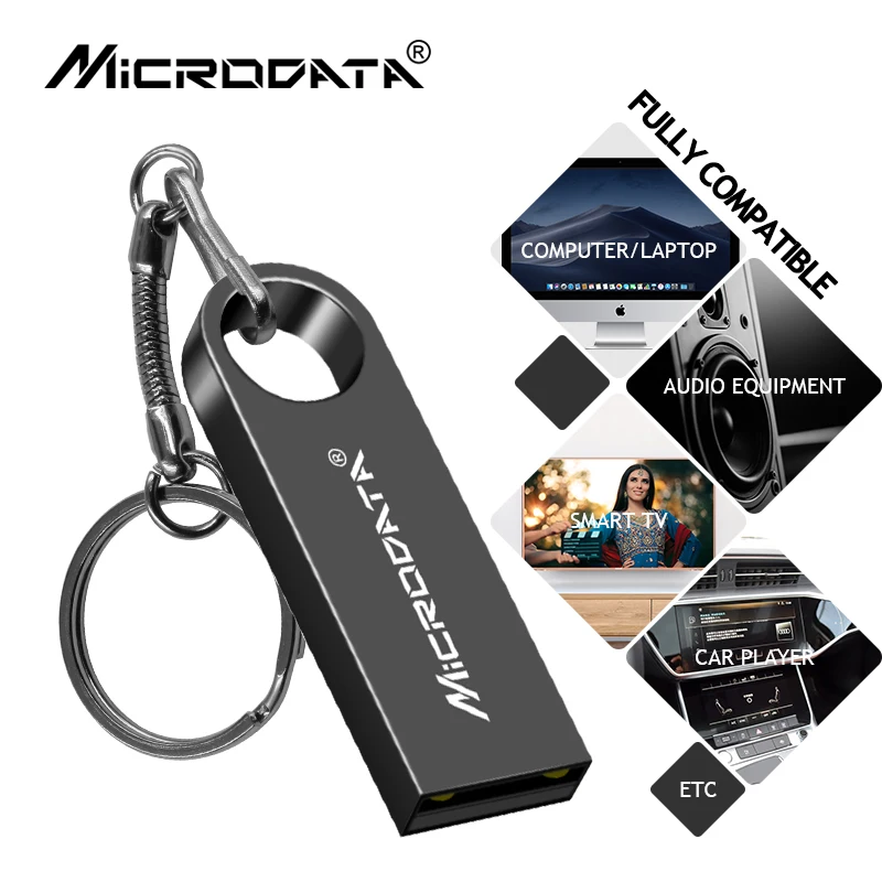 Бренд MicroData, USB флеш-накопитель, 16 ГБ, флеш-накопитель, 32 ГБ, 64 ГБ, 128 ГБ, флеш-накопитель, флеш-карта памяти, 8 ГБ, U диск, cle, usb с брелоком