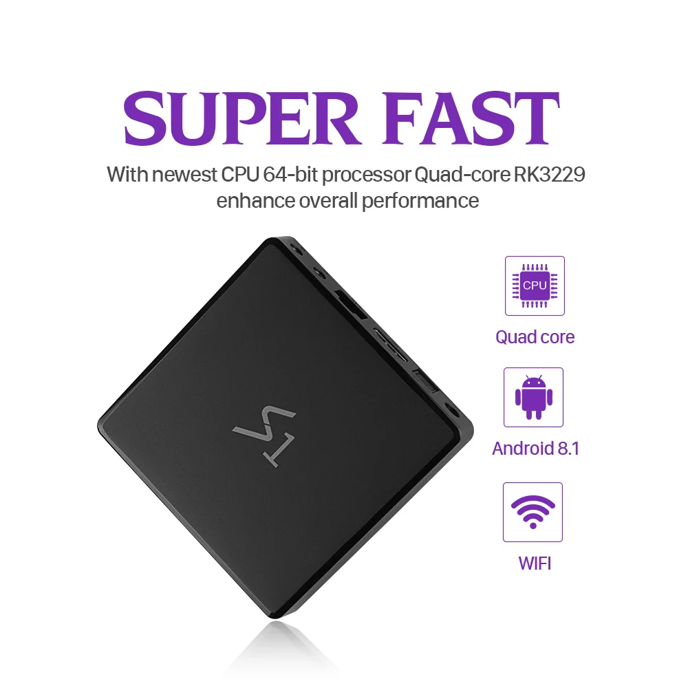 Leadcool S1 French Arabic Android IPTV Box RK3229 1+8G Android 8.1 Quad-Core French English SUBTV 1 Year Code IPTV Set Top Box  