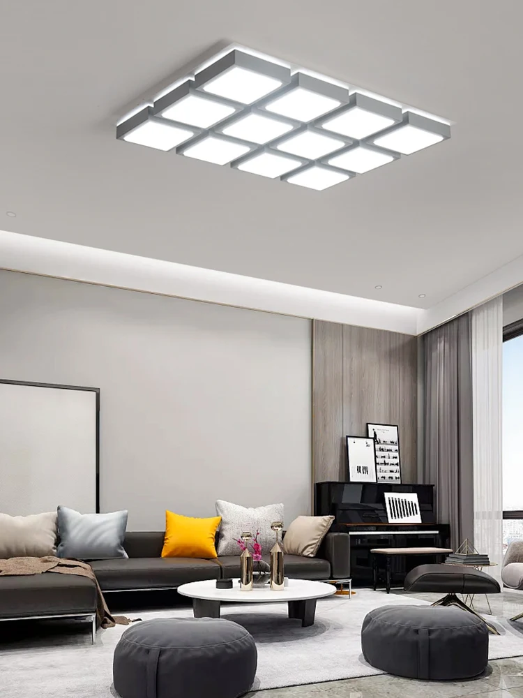 Living room lamp 2018 new simple modern bedroom atmosphere household led ceiling rectangular creative lamps | Лампы и освещение