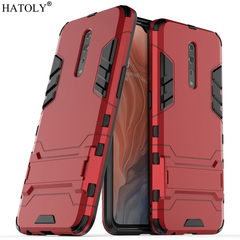 For Cover OPPO Reno Z Case Rubber Robot Armor Shell Hard PC Back Phone Cover for OPPO Reno Z 2 Protective Case for OPPO Reno Z oppo phone cases Cases For OPPO