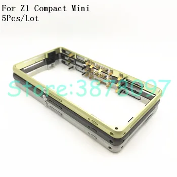 

5Pcs/Lot Middle Frame Bezel Plate Metal Housing Cover + Dust Plug For Sony Xperia Z1 Compact mini D5503 +Power Volume Button