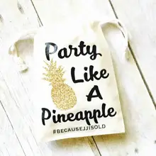 Пользовательские ананас вечерние свадебные набор от похмелья подарок Добро пожаловать сумки девичник прием гостей в доме невесты подарочная сумка