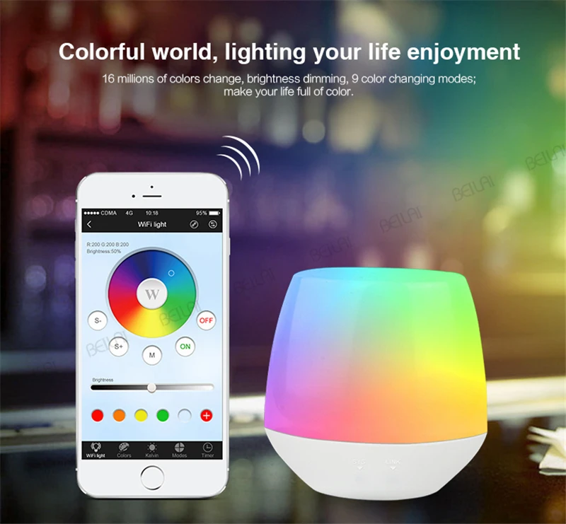 Mi Light 2 4G беспроводной светодиодный пульт РЧ-Диммер дистанционного управления Wifi