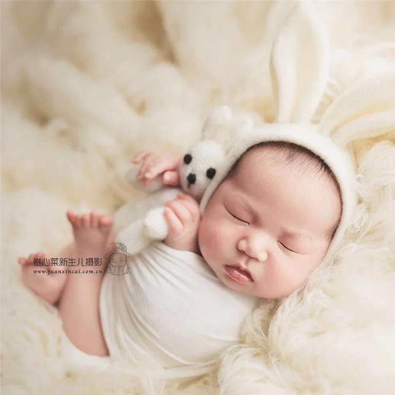 Amigurumi новорожденный фотография чучела игрушка капот набор детский душ подарок