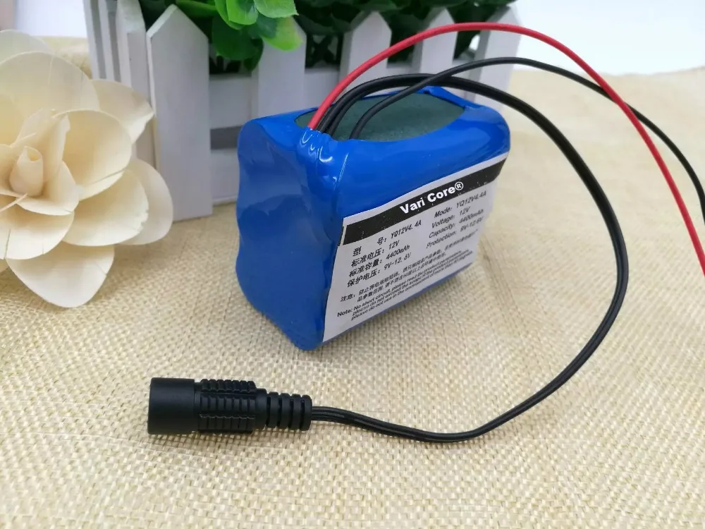 12 v 4,4 Ah 4400mah 18650 перезаряжаемые батареи 12V+ PCB литиевая батарея Защитная плата+ 12,6 V 1A зарядное устройство