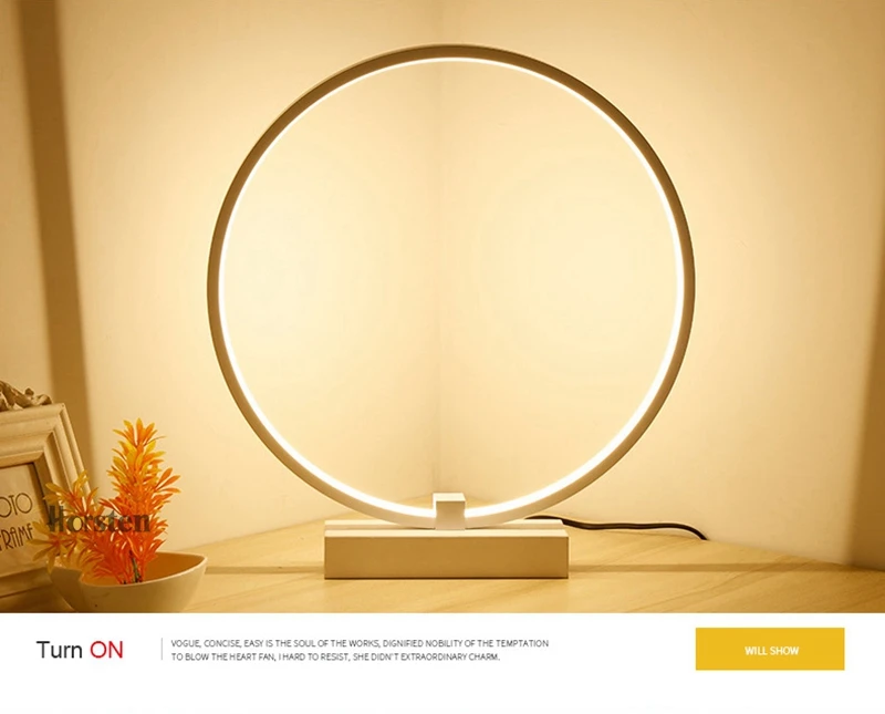 Modern Dia40cm 36W LED Table Lamp For Bedroom Living Room Desk Table Lamps Minimalist Bedroom Bedside Lamp AC 220V (9)