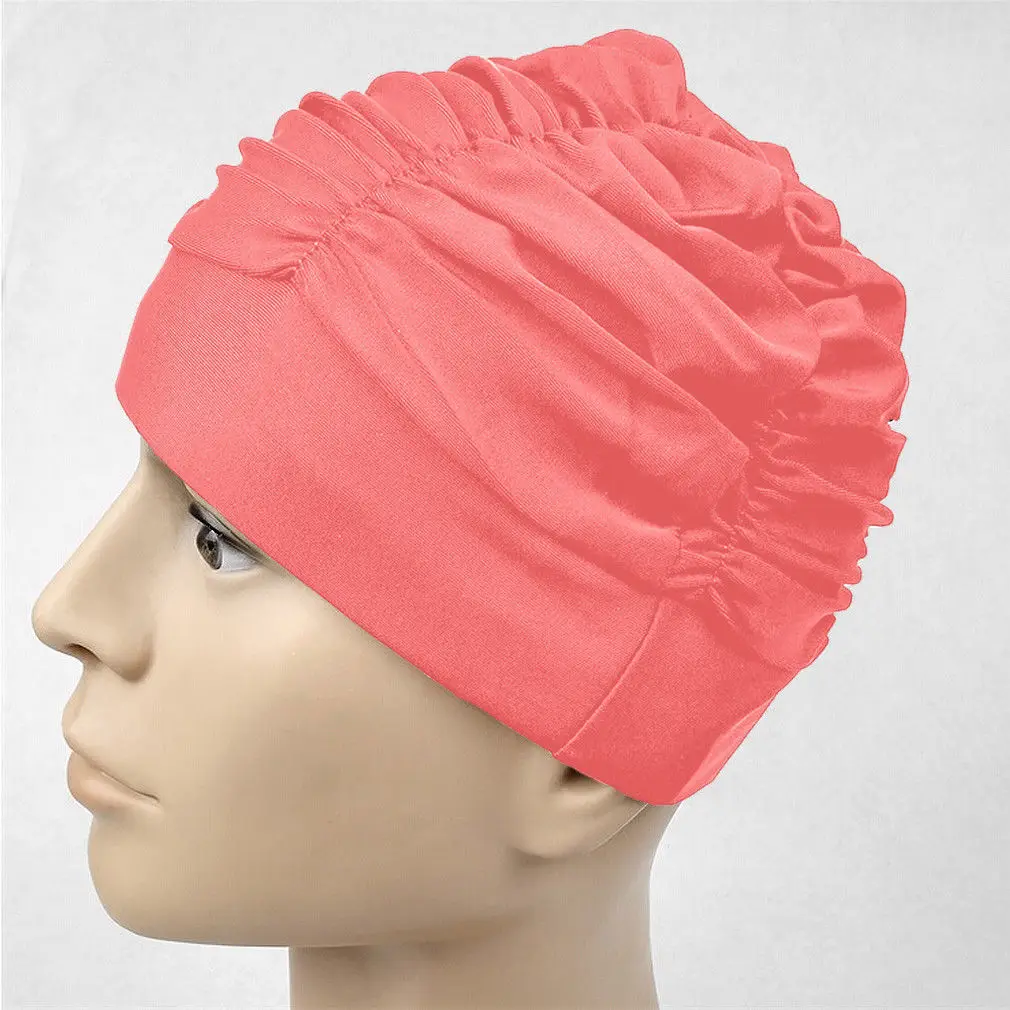 Ladies Women Swimming Cap Hat Free Size Suitable Long Hair Swim