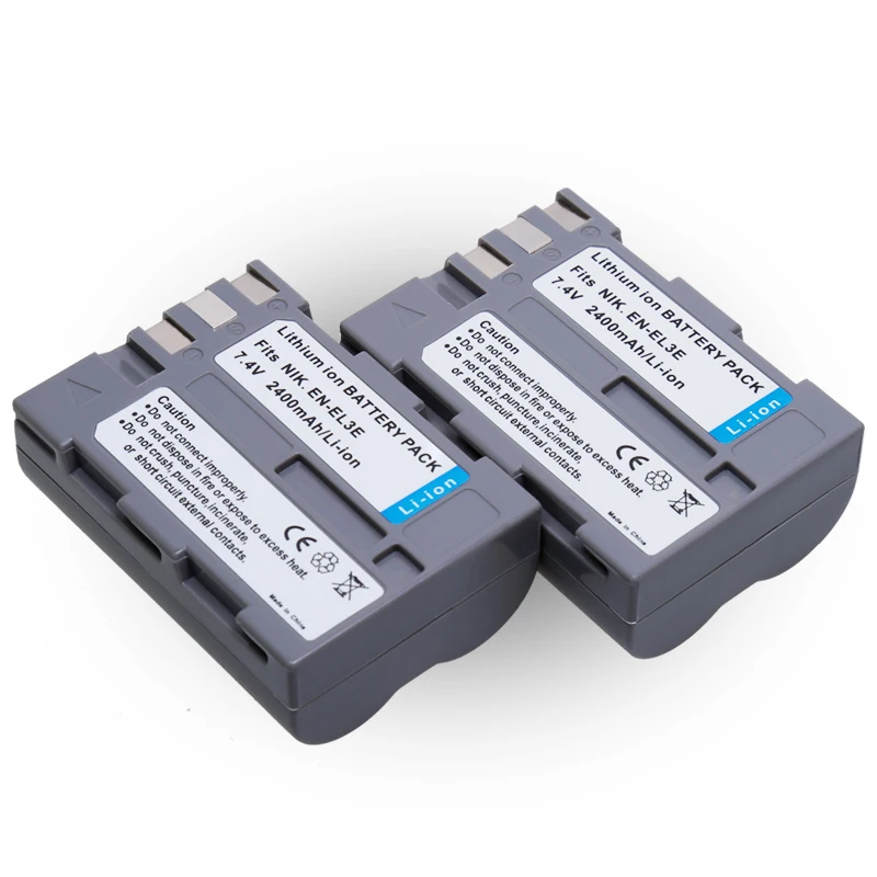 AOPULY 2 шт. EN EL3e ENEL3e EL3 батарея + ЖК зарядное устройство USB для Nikon D300S D300 D100 D200 D700 D70S D70