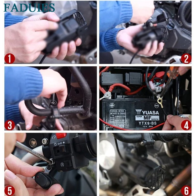 Фары головного света FADUIES светодиодные для мотоциклов противотуманные фары BMW