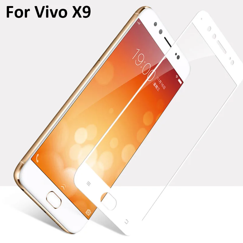 2PCS Black Ultra-Thin screen protector Tempered Glass For BBK Vivo x9i x9 x9S full Screen protective X9i X 9 X9 S | Мобильные