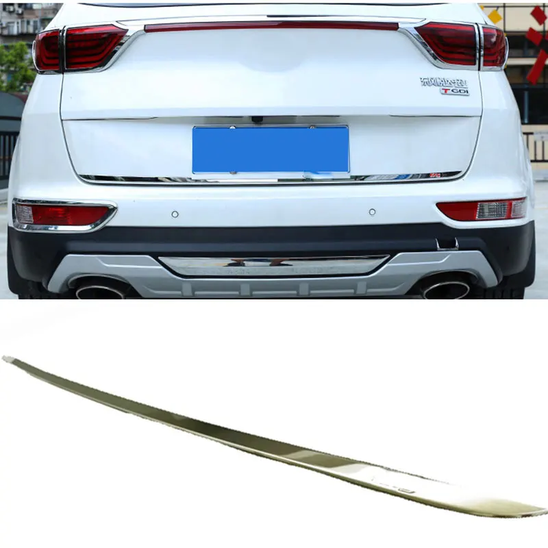 

FIT FOR KIA SPORTAGE 2015 2016 2017 QL KX5 REAR TAILGATE DOOR LID TRIM MOLDING TRUNK CHROME COVER ACCESSORIES