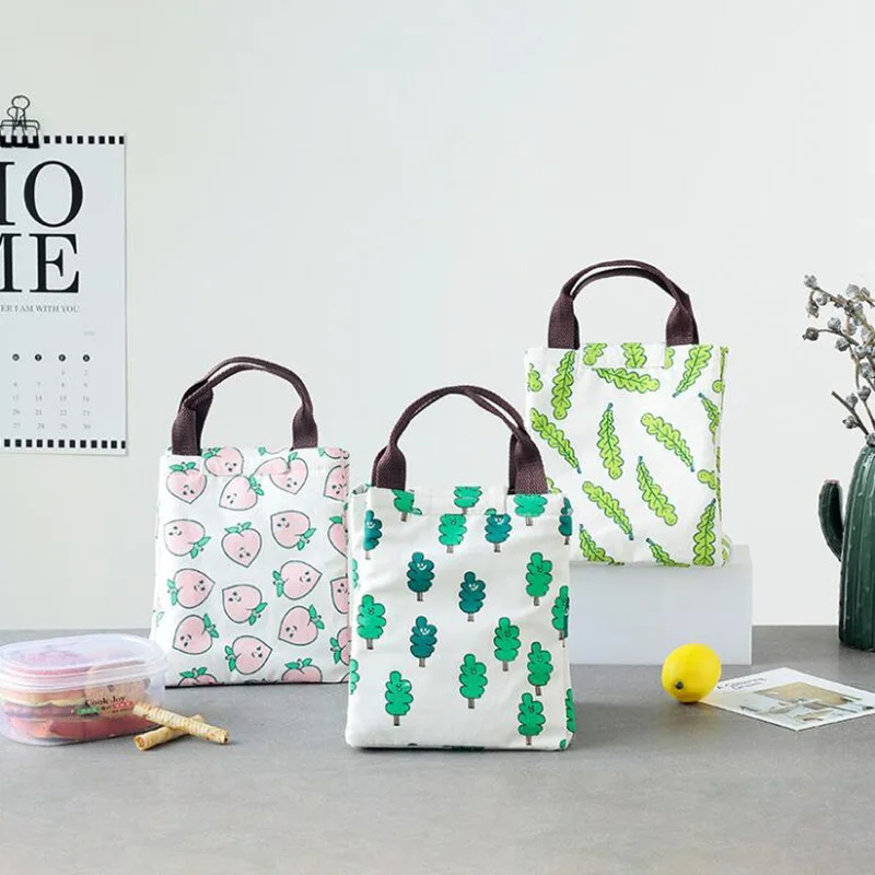 

Cute Animals Fruit Lunch Bag Oxford cloth Portable Insulated Cooler Bags Thermal Food Picnic Lunch Bags Women Kids Lunch Box Bag