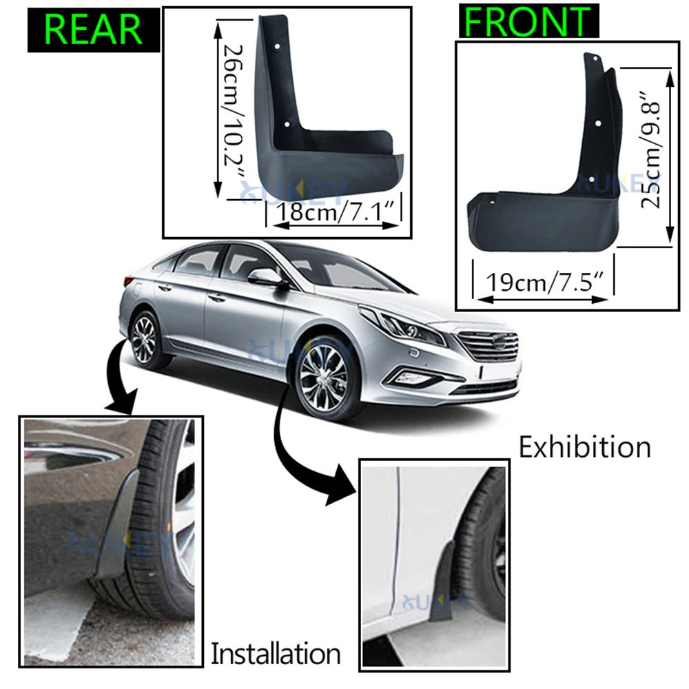Литая Автомобильная щитка от грязи OE для Hyundai Sonata 2015 2017 брызговики