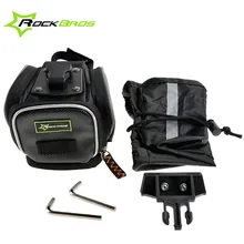 ROCKBROS Cycling Road Bike Saddle Bag MTB Seat Post Bag Fixed Gear Fixie Expandable Pack Bicycle Rear Seat Bag Gray Black Red
