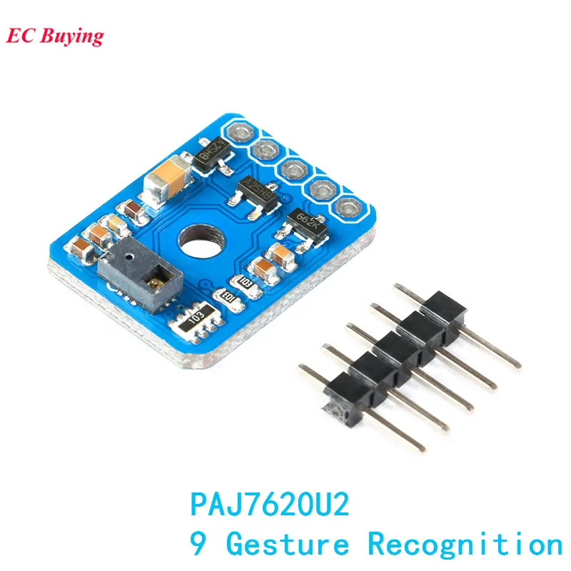 

PAJ7620U2 Gesture Recognition Sensor Module DIY IIC 9 Gesture Recognition Board for Arduino Electronic Kit