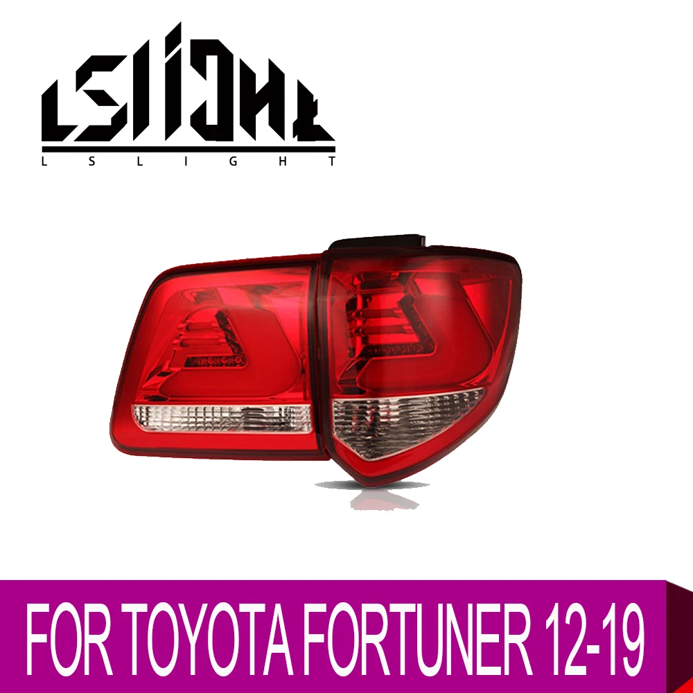 LSlight для Toyota Fortuner 2012 2013 2014 2015 2016 2017 2018 LED задний фонарь в сборе лампочка лампа бега