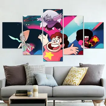 

Wall Picture 5 piece Japan Steven Universe poster Canvas painting Janpanese poster and Prints 5 panel Canvas Painting F425