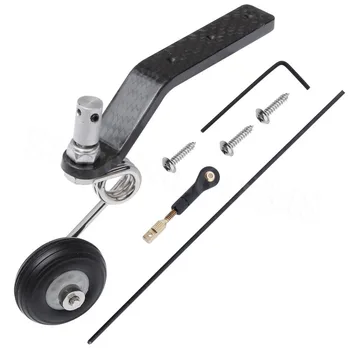 

26cc Great Plane Landing Gear Carbon Tail Wheel Assembly 1.25 inches Rubber Tire Kit Nitro Power RC Airplane Replacement Parts