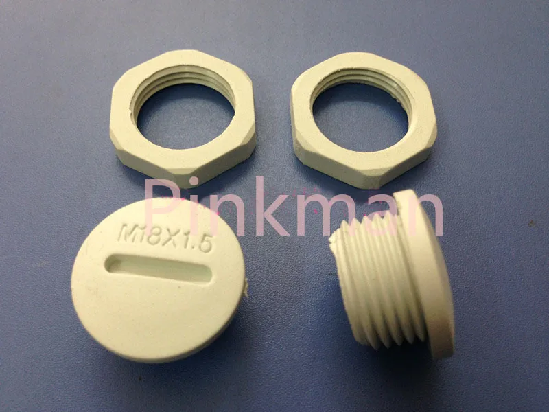 

50pcs M16*1.5 white Nylon Waterproof chock plug