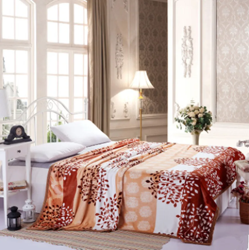 Коралловое Флисовое одеяло на кровать, для дома, для взрослых, в клетку, с цветами, красивое одеяло, для дивана, для путешествий, одеяло, фиолетовое, портативное - Цвет: 08