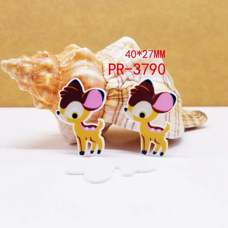 3790 30 шт мультфильм ручной плоский полимер Смола PR 3827 - Цвет: 3790