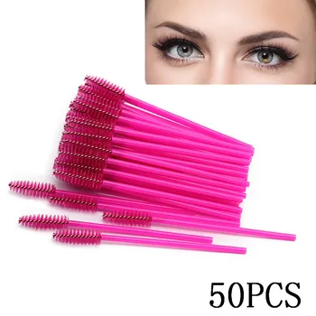 

50Pcs Disposable Eyelash Extension maquillaje Cleaning Brush Micro Mascara wand lash eyebrow brush Applicator Cosmetic Tools